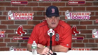 STL@BOS: Farrell on Red Sox turning a triple play