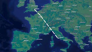 London to Rome (EGWU-LIRF)- 23/11/2024