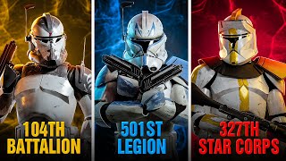 EVERY SINGLE Clone Trooper Battalion/Legion/Corps Explained!