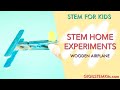 DIY Wooden Airplane | Engineering for Kids | STEM for Kids