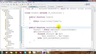 Codeigniter AutoComplete Search