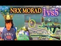 NRX Morad! 1vs5 Solo Vs Fireteam, Insane kill montage,Rules Of Survival, Morad Clip