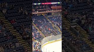 The saddest crowd wave ever. Columbus Blue Jackets vs Buffalo Sabres