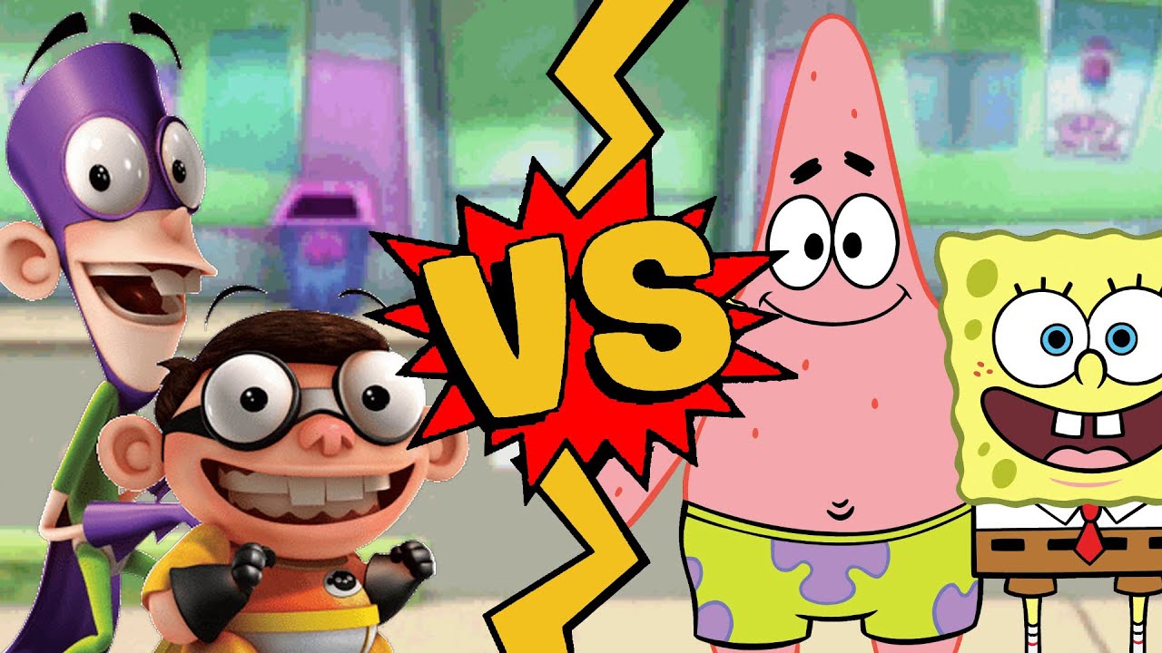 M.U.G.E.N Battles | Fanboy/Chum Chum Vs SpongeBob/Patrick Star - YouTube