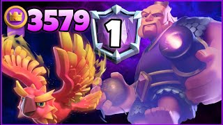 Top 1/3579🥇 with Royal Giant Evolution Deck.!