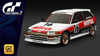 Gran Turismo 7 - Customization: Honda Civic Si Extra (EF) ´87