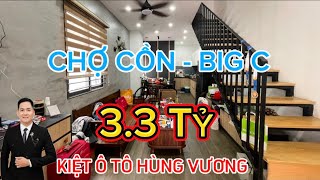 Nhà Phố Thanh Khê, Đà Nẵng (T33)| Nhà 3 Tầng, kiệt Ô Tô Hùng Vương, gần Chợ Cồn, Big C chỉ 3.3 Tỷ