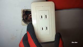 DIY replace old outlet 更换旧插座