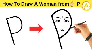 Women's Day Drawing very easy | Indian woman drawing | How To Draw a woman step by step