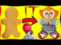 Pennywise IT Movie Inspired Gingerbread Man Cookie Decoration