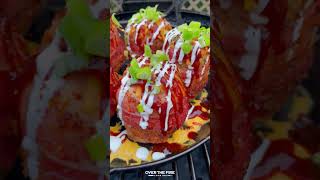 BBQ Volcano Potatoes Recipe | Over The Fire Cooking by Derek Wolf