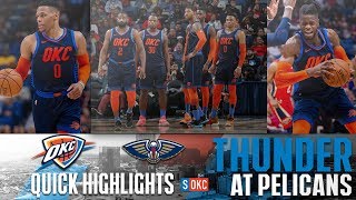 Oklahoma City Thunder vs New Orleans Pelicans: Quick Highlights | February 14th, 2019