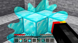 Minecraft but Everything I touch turns to Diamond