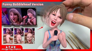 Handcrafting a Lifelike Taylor Swift Bobblehead | DIY Clay Art | Clay Modeling