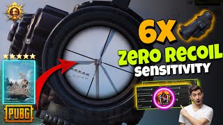 6x Zero Recoil Sensitivity ✔️ PUBG/BGMI