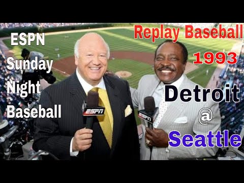 ESPN Sunday Night Baseball 1993 Detroit @ Seattle Using Replay Baseball ...