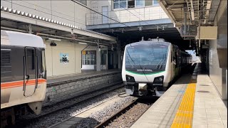 平日でも運用に着く8月の”快速リゾートビューふるさと“￼ 発車メロディ「小川のせせらぎ」で長野駅発車￼