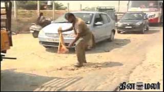 Auto Drivers in Kovai in Maintaining Road - Dinamalar Feb 11th 2015 Tamil Video News