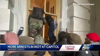 More arrests made in riot at Capitol