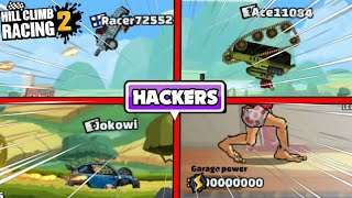 😈Top 20 Hackers Who Crashed Hill climb racing 2 | HACKER compliation👾 - HCR2 #hcr2 #fingersoft #fs