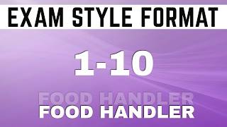 ServSafe Food Handler Exam Questions 1–10 | Training & Practice (2026)