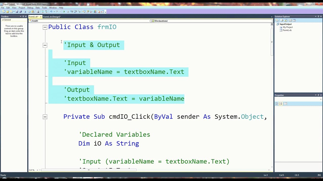 Microsoft Visual Basic 2010 - Tutorial 3 - YouTube