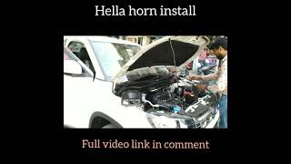 hella horn install in breeza | creata horn #neikkuvlogs #shorts #breeza #creata