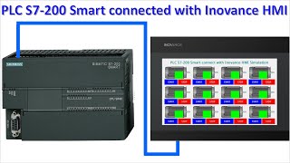 PLC S7-200 Smart connect with Inovance HMI simulation