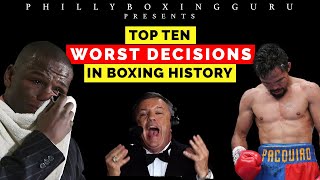 WORST DECISIONS IN BOXING HISTORY