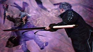 Devil May Cry 5 - Vergil Return \u0026 Fight vs Dante In Japanese Voices (DMC5 2019) Vergil Return JP