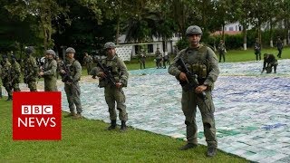 Colombia seizes largest stash of cocaine ever - BBC News