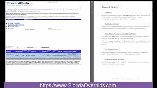 Brevard County FL: Locate the Documents (Tax Deed Auctions and Excess Proceeds)
