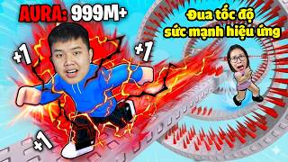 Mỗi giây +1 sức mạnh hiệu ứng Aura đua tốc độ vượt thử thách siêu khó xem ai nhanh nhất bqThanh & Ốc
