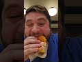 eating one of the best new burgers in nyc at hamburger america