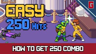 TMNT Shredder's Revenge - EASY 250 Hit Combo (Trophy / Achievement Guide: Cowabunga It Is)