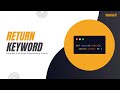 What is return Keyword | Complete Functional Programming Course in Python | Tutorial 5