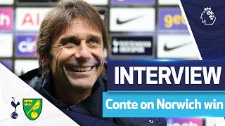 “It was a good day.” | Conte post-match reaction | SPURS 3-0 NORWICH