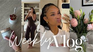 weekly vlog | healthy recipes + pouring back into me + braid takedown & more! allyiahsface vlog