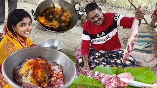 আজ রেওয়াজি খাসি মাংস সঙ্গে কলাই শাক ভাজা কাঁচকলা ও পাপড় ভাজা সঙ্গে দুপুরে জমিয়ে খাওয়া দাওয়া