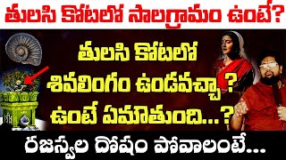 తులసి కోటాలో శివలింగం ఉండవచ్చా | Tulasi Kotalo Sivalingam Undavacha