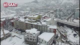 Trabzon'da muhteşem havadan kar görüntüsü (31.01.2017)