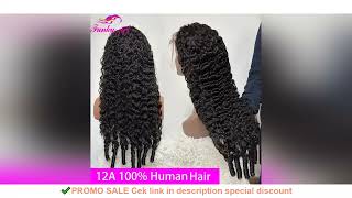 12ABurmese Curly Human Hair Wigs Brazilian Burmese Curls HD Transparent Lace Frontal Wig For Women W