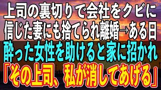 【感動する話】上司の裏切りで会社をクビに。信じていた妻にも「あんたなんてATMだったのよ」と言われ離婚。ある日、公園で酔って絡まれてる女性を助けると家に招かれ「その上司、私が消してあげる」【泣ける話】