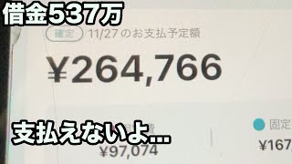 おk苗足らなくてエポスを支払えない...どうしょう！借金537万