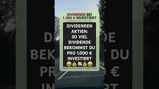 So viel Dividende zahlen diese Aktien | #aktien #dividende #investieren