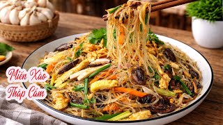 Miến Xào làm theo cách này sợi miến tơi mềm không bị dính chùm vón cục ngấm sốt đậm đà | Góc Bếp Nhỏ