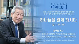 에베소서 강해 (91) : 하나님을 알게 하시다