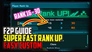 [F2P] SUPER FAST Rank Up And Progress Guide - Mobile Suit Gundam U.C. Engage