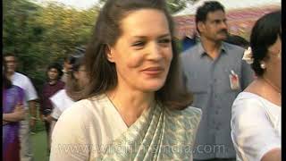 Sonia Gandhi parties at Najma Heptullah's house, with Mala Singh and Margaret Alva