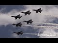 usaf thunderbirds entire performance rockford airfest 2014